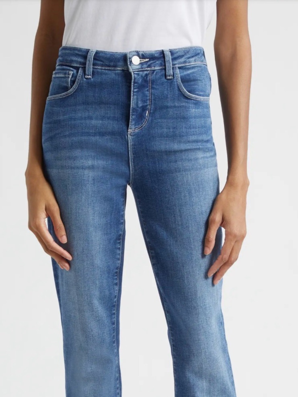 L'AGENCE Selma High Waist Sleek Baby Bootcut Jeans